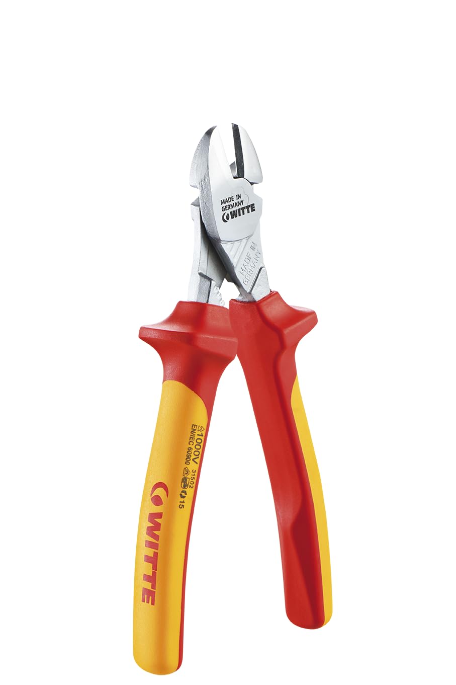 WITTE 31503_1000V Professional Electrician Heavy Duty Side Cutters, 31502