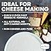 Fine Sea Salt for Homemade Cheese Making, Gluten-Free and Non-Iodized, Flaky Salt, Kosher Cheese Kit Essential, 14 oz Bag
