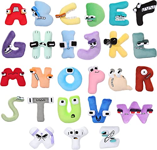 Alphabet Lore Plush Toy 26pcs Letters Stuffed Animal Plushie Doll Toys 20cm Alphabet Lore Plushies Stuffed Animal Dolls Gift for Children