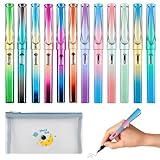 ZXShow 12 ewige Bleistifte ohne Tinte mit Radiergummi hochwertig ergonomisch und langlebig ideal für Kinder und Erwachsene zum Schreiben und Zeichnen