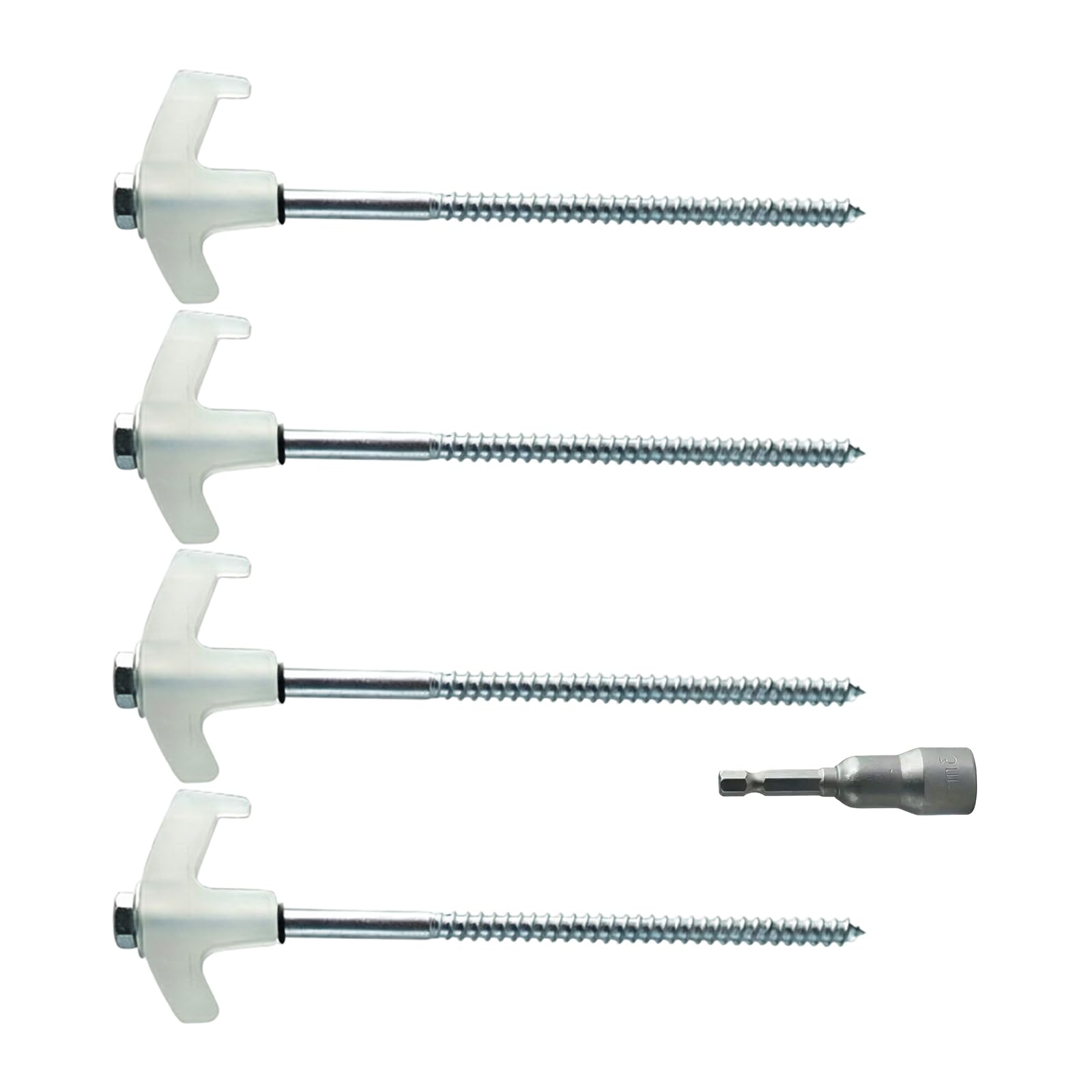 BWANGIAO Carbon Steel Outdoor Tent Stake Heavy Duty Tent Peg for Canopies, Campings, Hikings, Beach Ground Nails