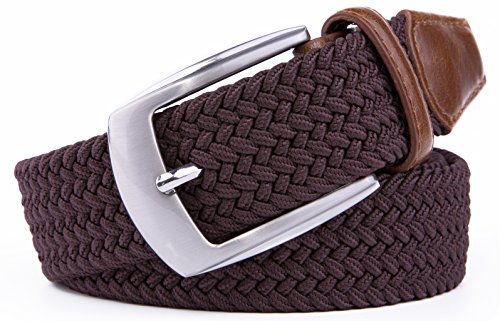 Image of Fabio Valenti Canvas Elastic Fabric Woven Stretch Braided Belts for Men Women Junior with Multicolored /Full Sizes