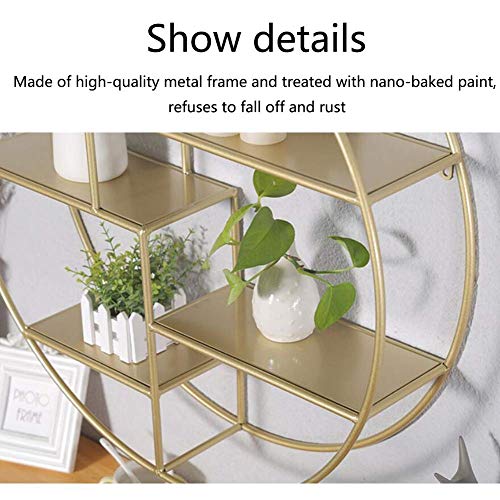 Présentoir décoratif rond pour ranger et embellir un mur de chambre