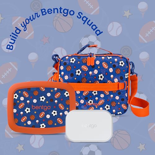 Bentgo Kids Prints Leak-Proof, 5-Compartment Bento-Style Kids Lunch Box - Ideal Portion Sizes for Ages 3 to 7 - BPA-Free, Dishwasher Safe, Food-Safe Materials (Sports) by Bentgo - Image 9