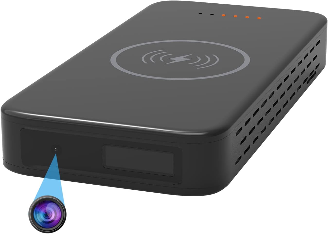 2K Hidden Camera, Power Bank Charger Spy Cam Video Recorder, PIR Motion Activated Recording for Home Security or Outdoor Activities - No Need WiFi