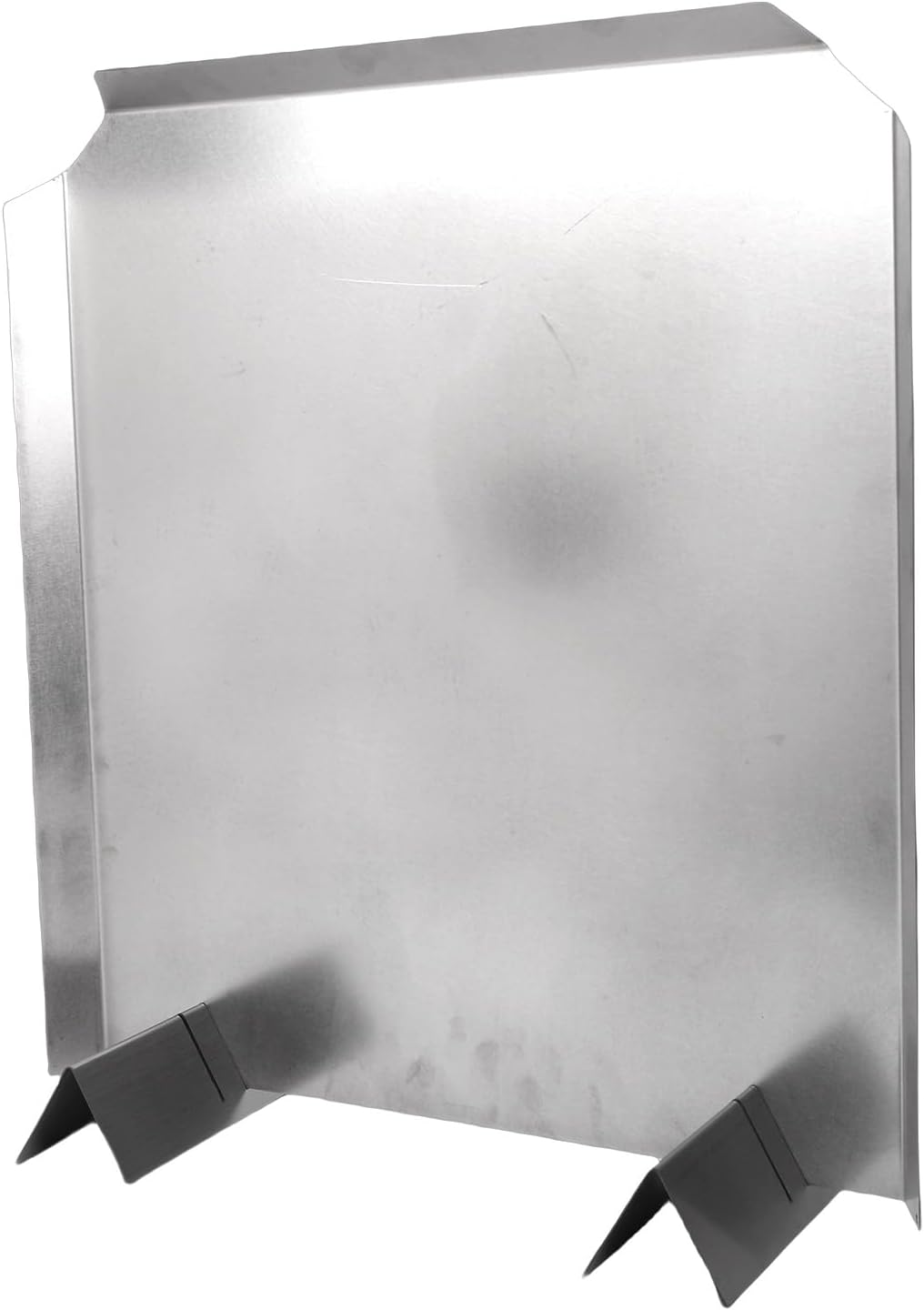 Ymiko Stainless Steel Fireplace Back Plate, Heat Reflector with Adjustable Legs for Enhanced Heating Efficiency, 16 x 18in