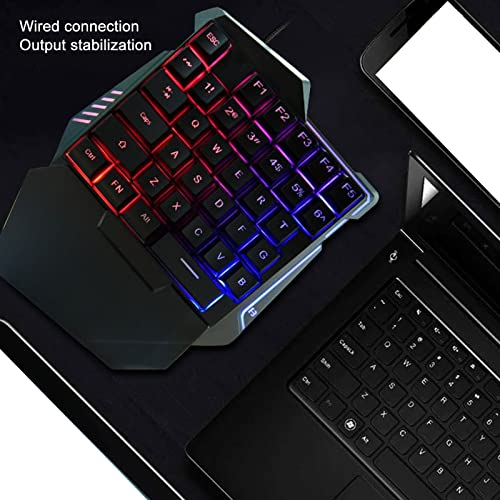 Teclado Gamer One Handed VBESTLIFE3uc5nkafix USB miniatura 7