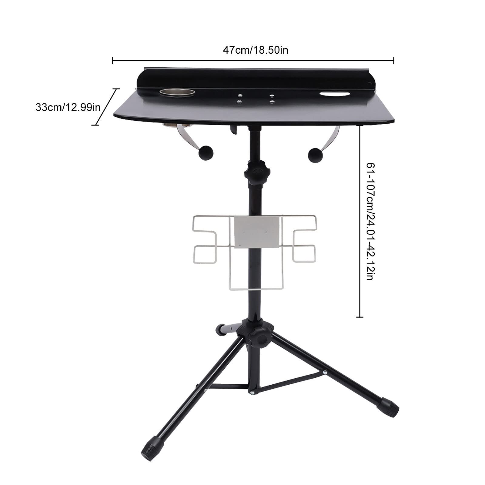Tattoo Workstation Ständer Höhenverstellbar Tätowierung Zubehör Schreibtisch Einstellbare Tabelle Große mobile Work Station für Tattoo Beauty Massage Pediküre Maniküre Salon Instrument