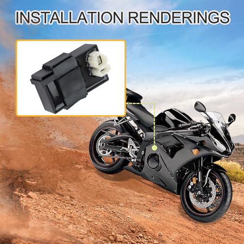 GOOFIT Motorcycle 12V DC 6 Pin CDI Zylinder Ersatz für XLV 600 XLV600 XL400V XL600V XL650V XR650L XRV650 30410-MS8-610