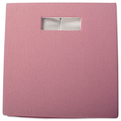 DII Hard Sided Collapsible Fabric Storage Container for Nursery Offices, & Home Organization, (13x13x13") - Solid Rose - Image 4