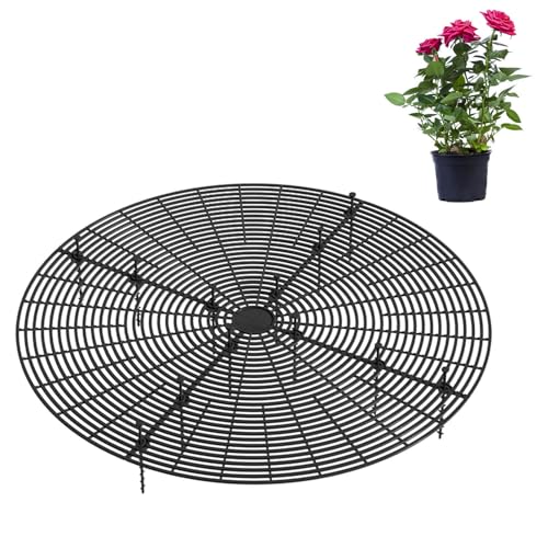Rejilla de malla para macetas, red de protección contra el suelo, cubierta para macetas, contenedor de flores de jardín, tapón de excavación de mascotas, tapa bloqueadora de tierra, protector de