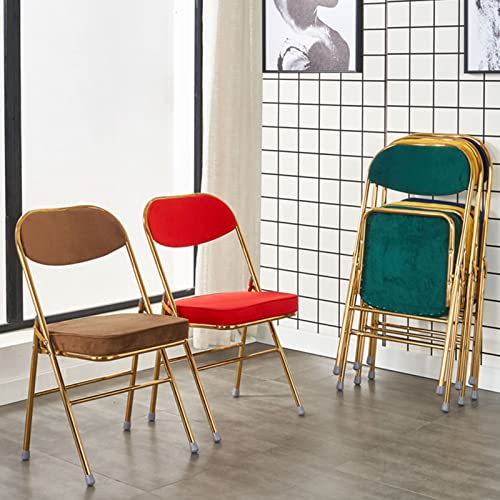 Chaise de bureau à domicile rétro marron en velours côtelé et titane