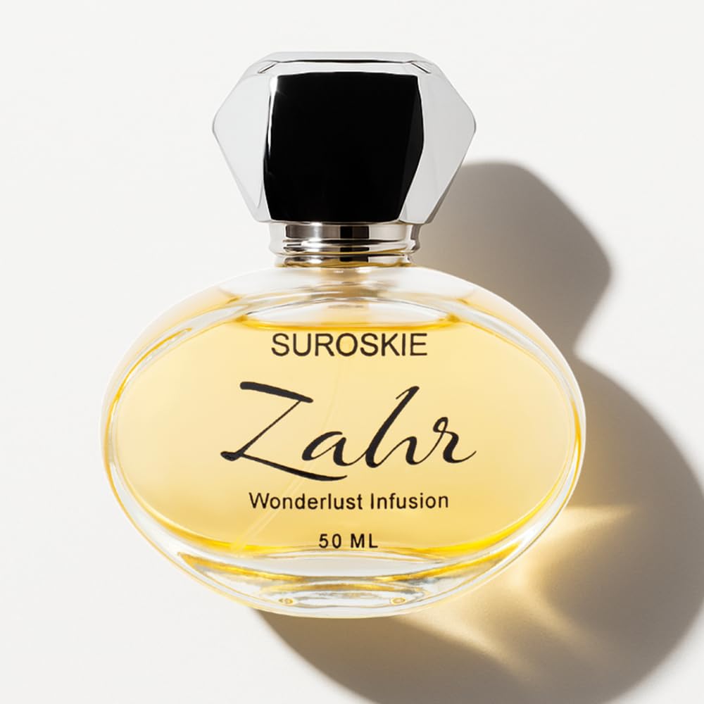 Suroskie Zahr Perfume 50ml | Luxury Eau De Parfum | Long Lasting Unisex Fragrance Spray | Aromatic Blend of Aqua, Saffron & Rose Scent | Woody & Oud Notes | Premium Gift for Men & Women-image-19