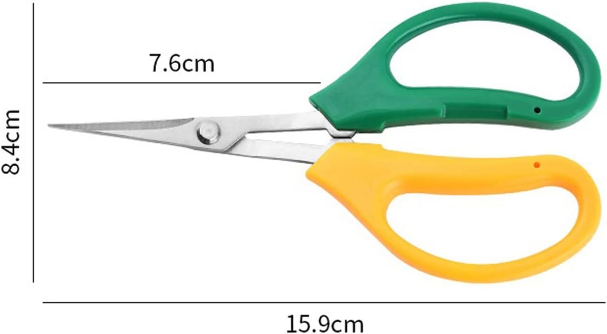 INLIMA Gardening Scissors 1pc Gardening Tool Scissors Two-color Branch Bonsai Scissors Elbow Picking Scissors Picking Tool Garden