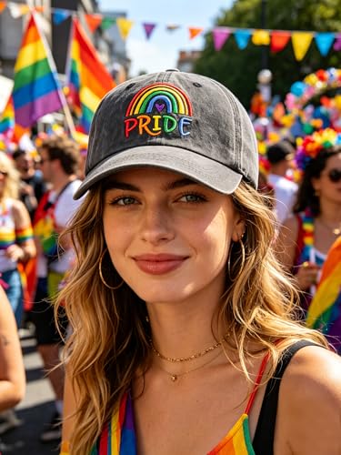 Gorra de béisbol bordada Pride Rainbow para hombre y mujer miniatura 5