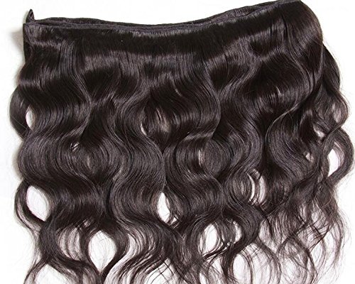 A2ZWIG 9A Unprocessed Brazilian Virgin Body Wave Remy Human Hair Extensions Weaves Wefts 3 Bundles 300 Grams (10 12 14 Inch)