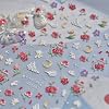 5D Flowers Nail Art Stickers Decals Self Adhesive Nail Decals Red Rose Floral Nail Stickers Manicure Sliders for Women DIY Nail Art Decorations (13.Rose Flowers)