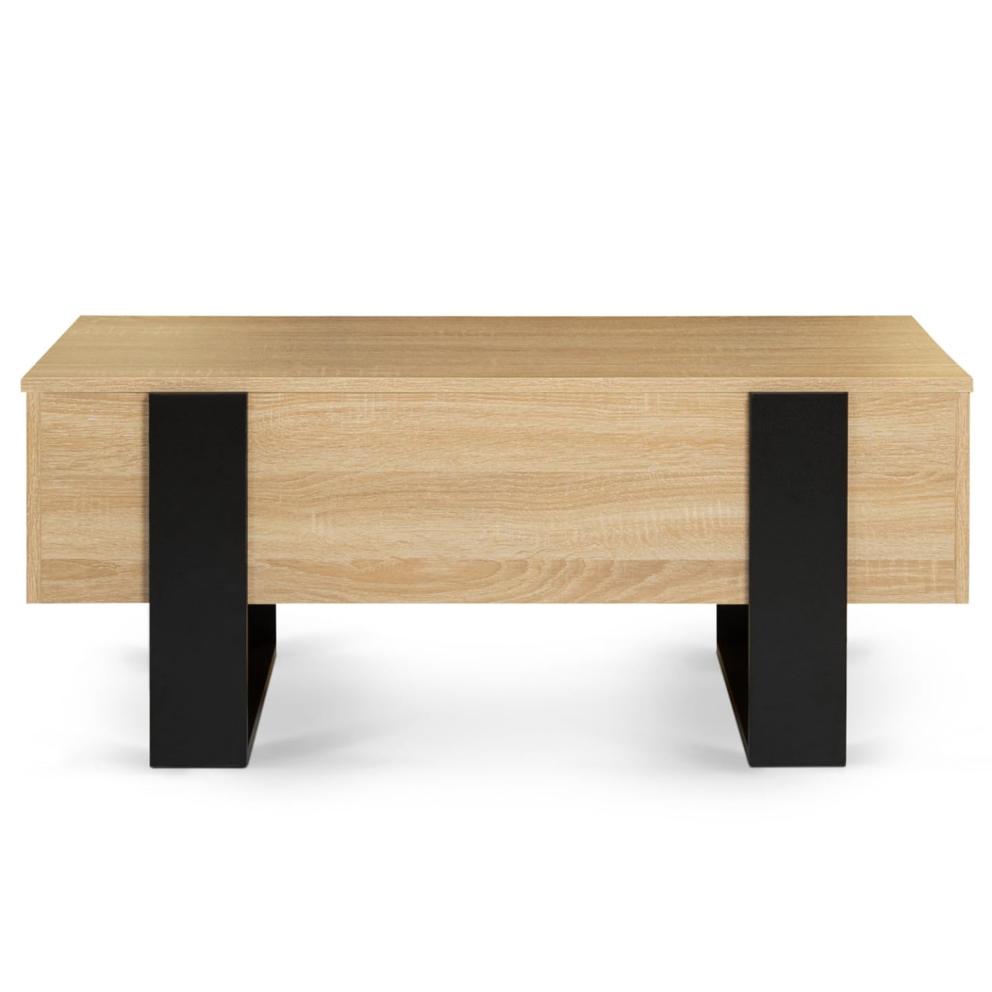 IDMarket - Mesita PHOENIX en madera y negro