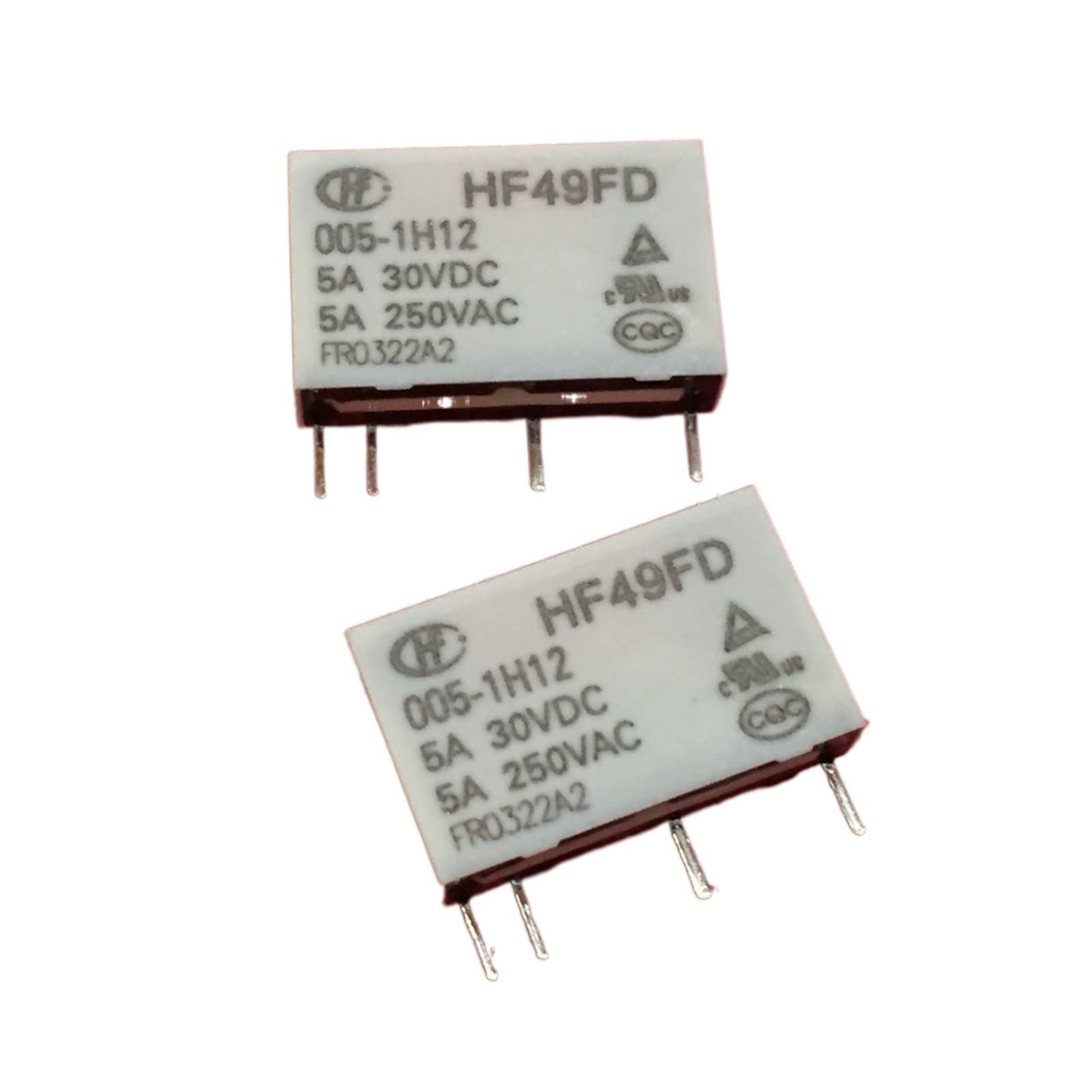 GJZIFGFWQ 20pcs relay HF49FD-005-1H12 HF49FD 005-1H12 replace JZC-49FA-005-1H1 HF49FA-005-1H1 5V5A 4PIN