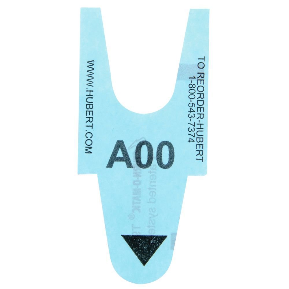 Take-A-Number 2-Digit Blue T90 Paper Tickets - 1 1/4"W