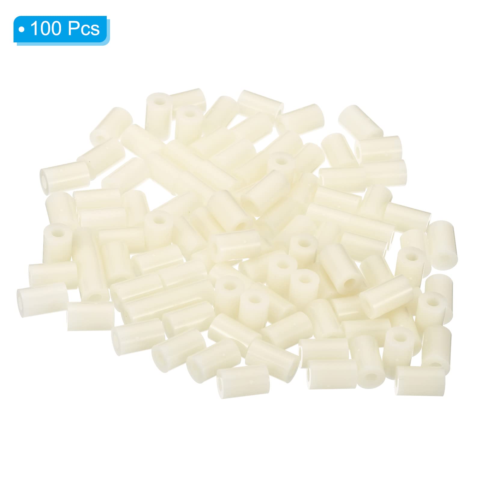 PATIKIL 3.2mm ID X 7mm OD X 5mm L Round Spacers Washers, 200 Pack ABS...