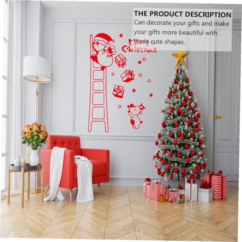 Sticker de Pared Santa Claus 70x50cm PVC Decoración Navideña miniatura 4
