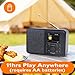 MangoKit SR10 WiFi Internet Radio, Podcast Player, Bluetooth Speaker, Portable FM Radio, Color Display,Dual Alarms, Presets,Application Control Support-Black