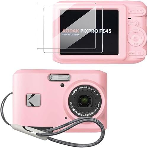 Case for Kodak PIXPRO FZ45 Case, Soft Silicone Case for Kodak PIXPRO FZ45 - Anti-Scratch Slim Fit Lightweight Protective Case - Pink