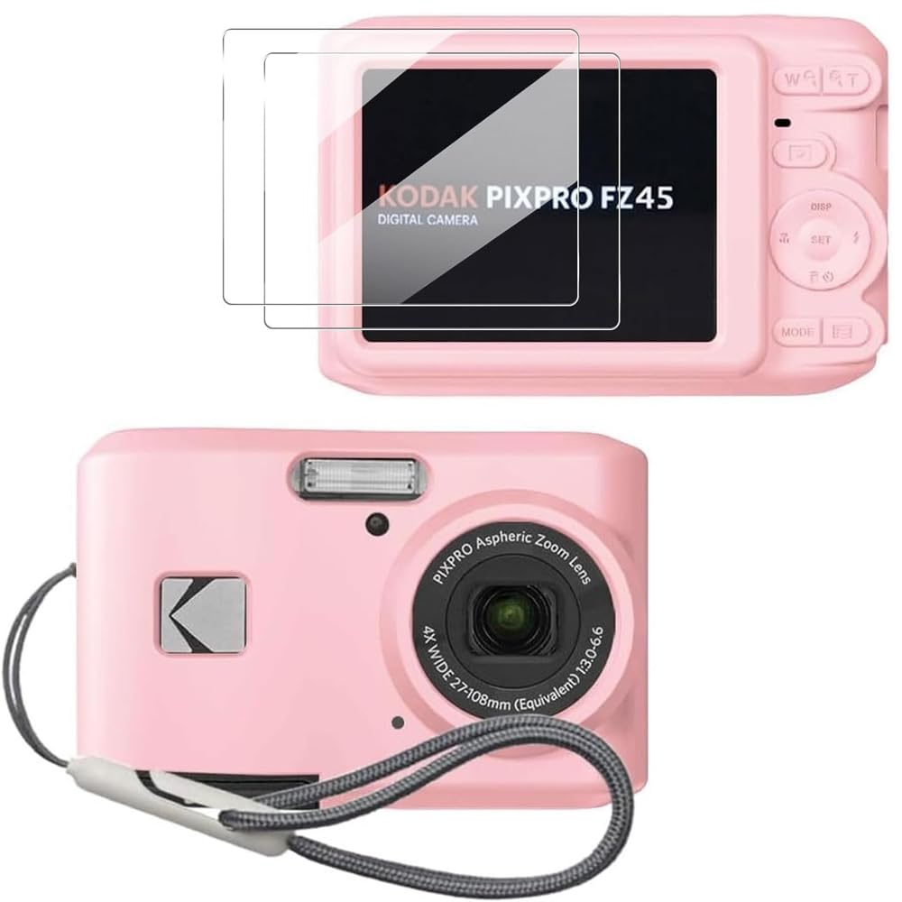 Case for Kodak PIXPRO FZ45 Case, Soft Silicone Case for Kodak PIXPRO FZ45 - Anti-Scratch Slim Fit Lightweight Protective Case - Pink