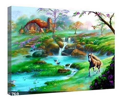 Toile encadrée Beautiful Morning prête à accrocher pour mur vide 40x50 cm