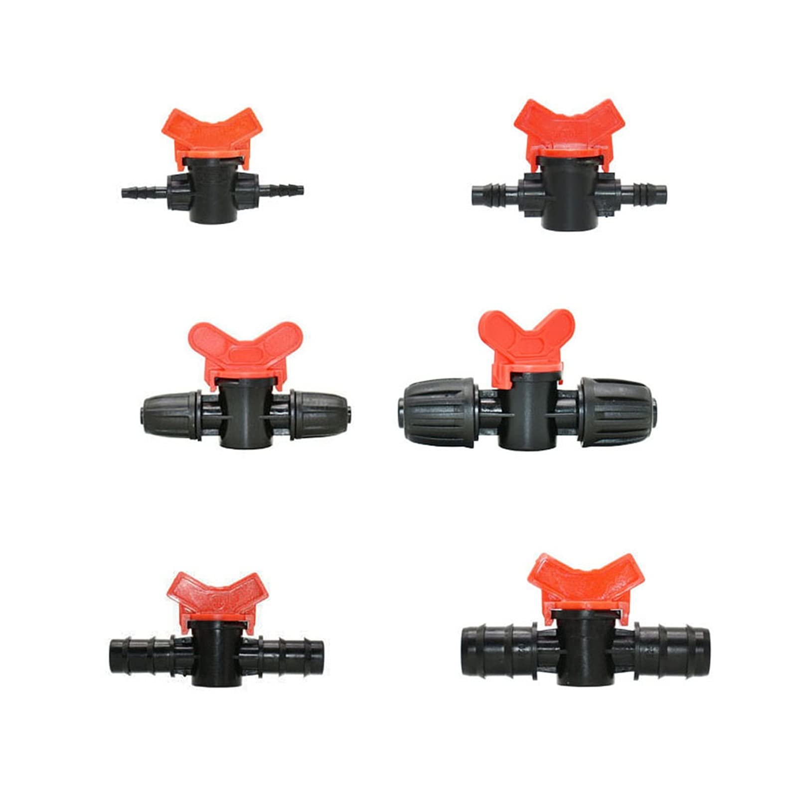 Vanne d'irrigation goutte à goutte et raccord de tuyau PE pour arrosage de jardin 4 à 19 mm