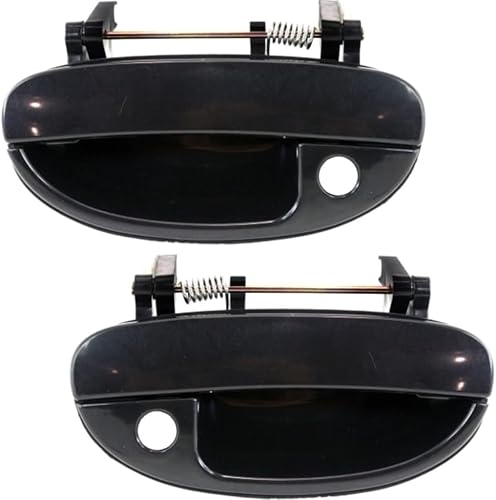 KarParts360 Para Daewoo Nubira 1999 2000 2001 2002 Manija de puerta exterior lado del conductor y del pasajero Par Delantero Negro liso con KarParts360 Para Daewoo Nubira 1999 2000 2001 2002 Manija de puerta exterior lado del conductor y del pasajero Par Delantero Negro liso con