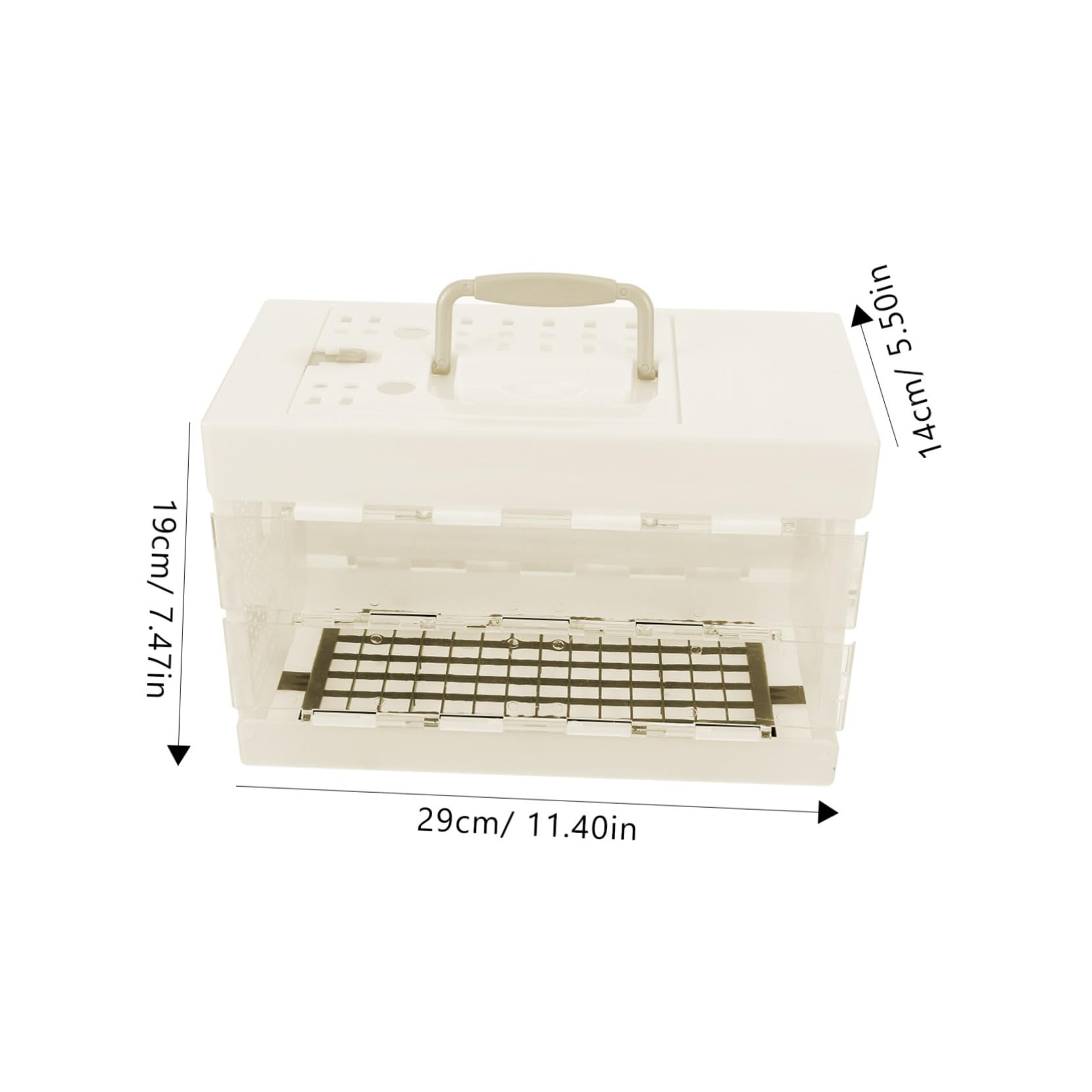 BESPORTBLE Portable Bird Carrier for Small Birds Wear Resistant Travel Cage with Handle for Parrots Budgies and Lovebirds Compact Folding Design for Easy Transport