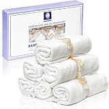Bamboo Washcloths Baby Organic - Hypoallergenic 2 Layers Ultra Soft, Thick and Luxurious Natural Was