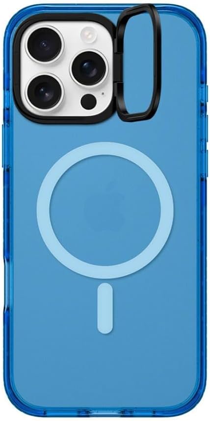 CASETiFY Impact Ring Stand Case for iPhone 16 Pro Max [Kickstand / 6.6 ft. 3X Military Grade Drop Protection/Compatible with Magsafe] - Sky Blue
