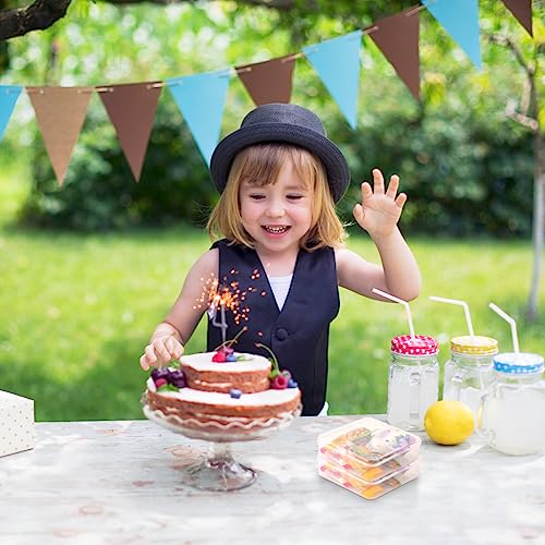 6Pcs Scatole Plastica con Coperchio Scatola