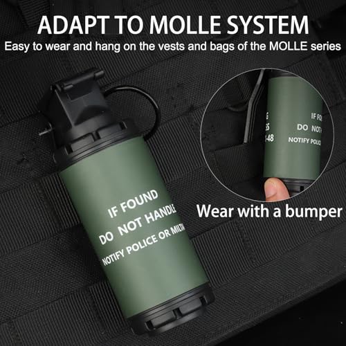 Gunyoo Airsoft Granate Spielzeug Plastik CS Handgranate Modell Tactical Gear Zubehör für Cosplay Film Requisiten Outdoor 14+ (9-BANG)