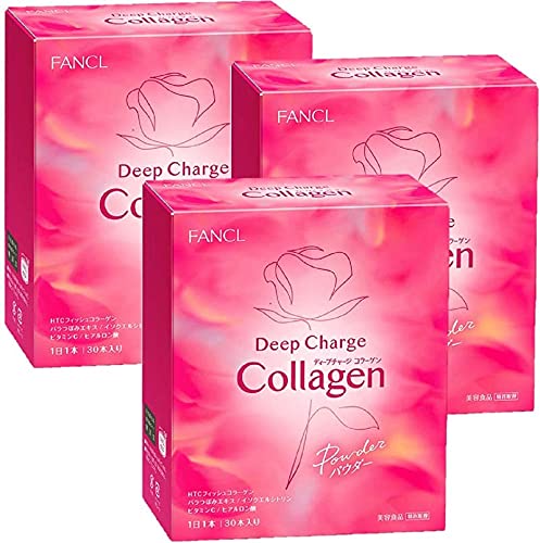 Fancl Deep Charge Collagen Powder HTC 30days (Set of 3) Japan Fancl Deep Charge Collagen Powder HTC 30days (Set of 3) Japan