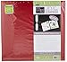 Pioneer 12 Inch by 12 Inch Snapload Sewn Leatherette Memory Book, Red