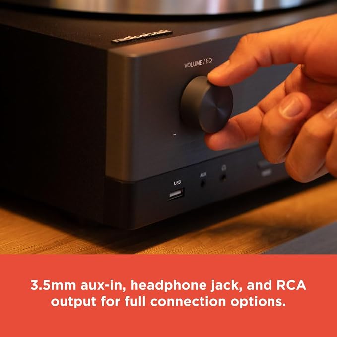 Tocadiscos profesional RadioShack con altavoces y Bluetooth miniatura 9