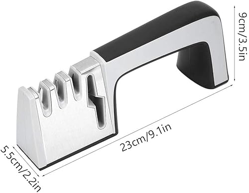 Miniatura 2 de Afilador de cuchillos, Afilador de cuchillos con ranura en forma de arco mejorado, Afilador de cuchillos de cocina Aries, Afilador de cuchillos