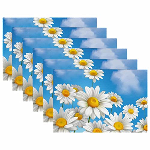 Sets de table marguerites de qualité supérieure isolants thermiques pour réception - 6