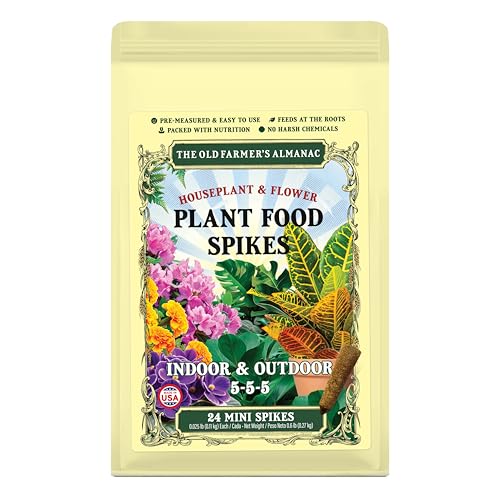 The Old Farmer's Almanac Houseplant & Flower Plant Food Mini Spikes - NPK...
