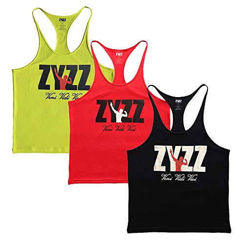 Musclealive Uomo Palestra Stringer Canottiera Cinghia da 1 cm Elastico Bodybuilding Canotte Cotone