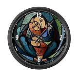 Truly Teague Large Wall Clock Stained Glass Mother and Child