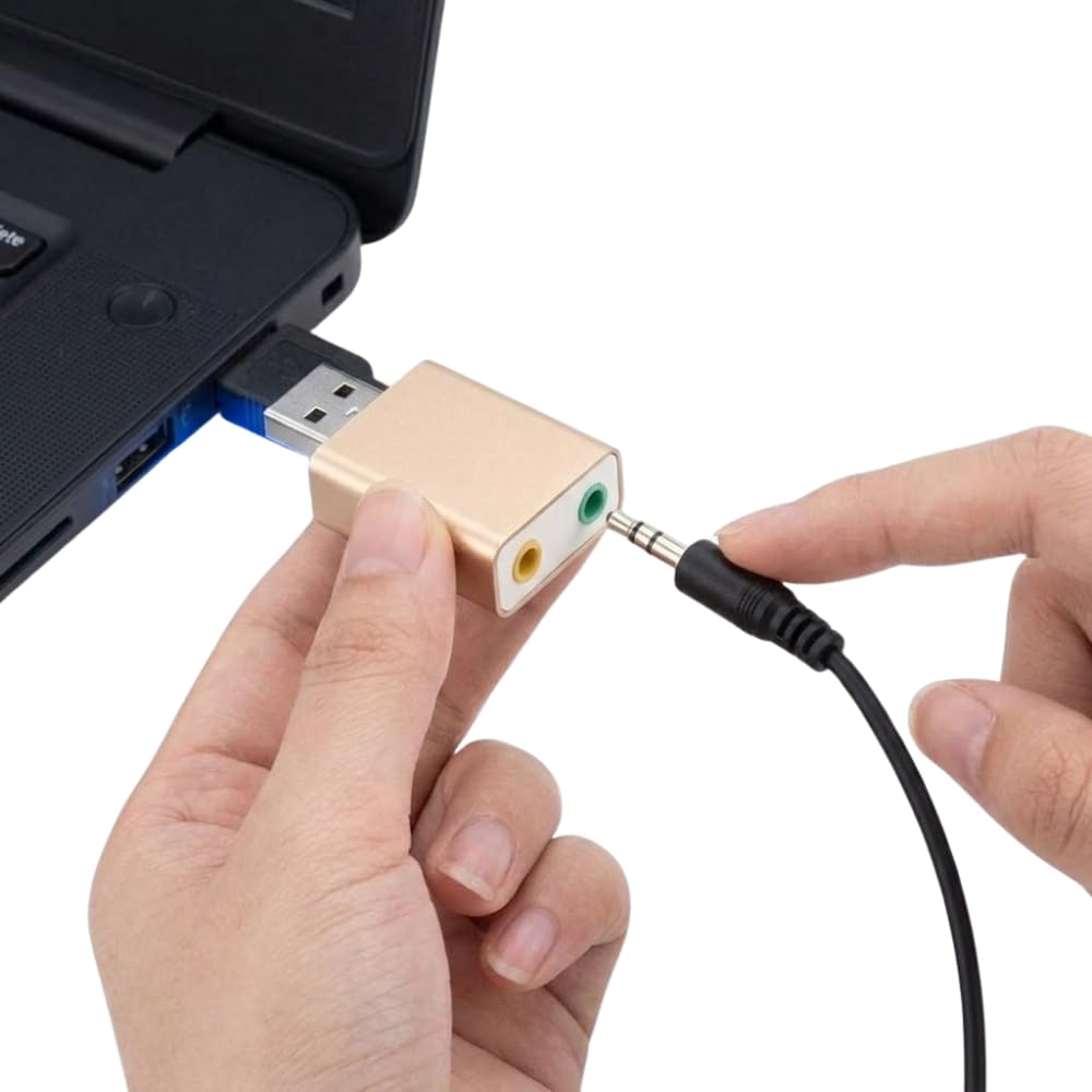 Drumstone (𝐒𝐩𝐞𝐜𝐢𝐚𝐥 𝟏𝟓 𝐘𝐞𝐚𝐫𝐬 𝐖𝐚𝐫𝐫𝐚𝐧𝐭𝐲) USB External Sound Card Audio Adapter, Plug & Play USB to 3.5mm Headphone & Microphone Jack, Portable Audio Interface for PC Laptop-picture-25