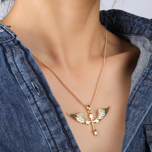 Cross Necklace for Women Girls, 14K Gold Plated Dainty Crucifix Necklace CZ Faith Gold Cross Pendant Necklaces, Diamond Cross Pendant Dainty Cubic Zirconia Cross Necklace Jewelry Gift for Her - Image 6