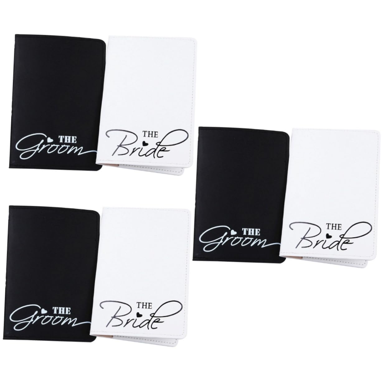 SHERCHPRY 6piezas Soporte De Pasaporte Para Parejas Diseño Multifuncional y Elegante Cartera De Viaje Pu De Cuero Para Organizar Documentos y Tarjetas Viajes