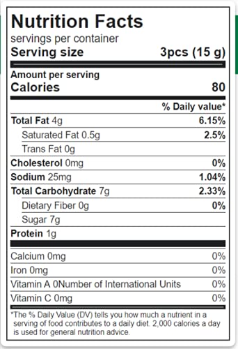 Sesame Honey Candy, Sesame Seed Crunch Candy Snaps, Individually Wrapped Candies, Kosher Certified Parve 1 Pound Total of 16 Oz (Approximate 45 Pieces)