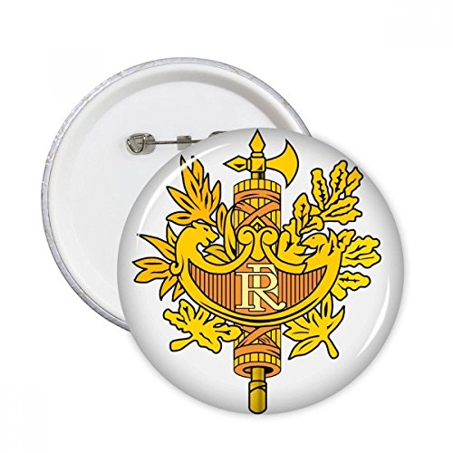 Bouton emblème national France badge rond Europe pins vêtements multicolores taille S